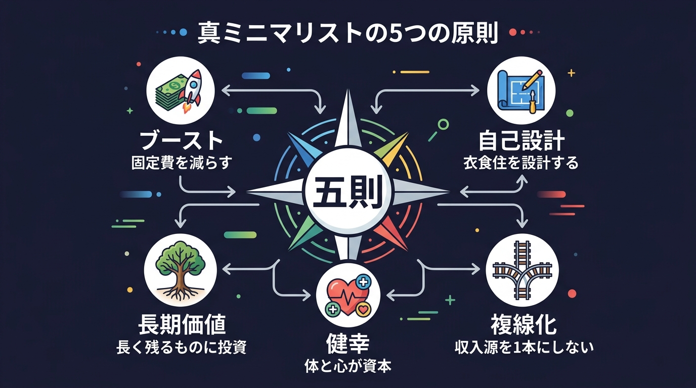 シン・ミニマリスト五則の関係マップ