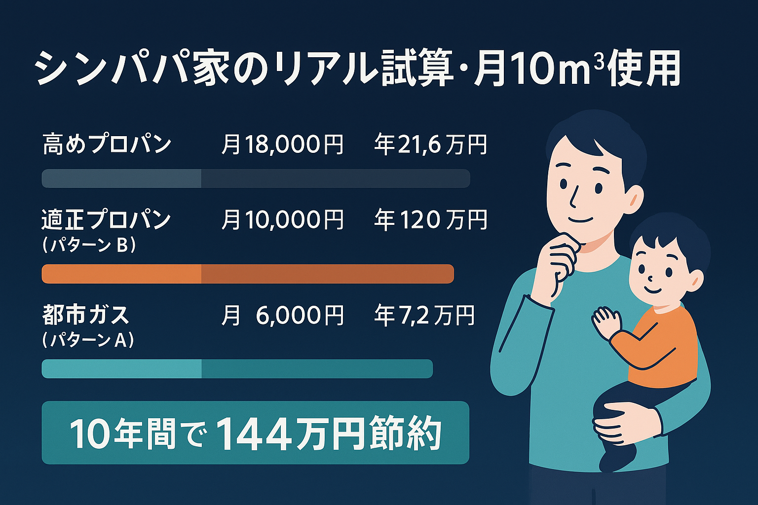 シンパパ家のリアル試算