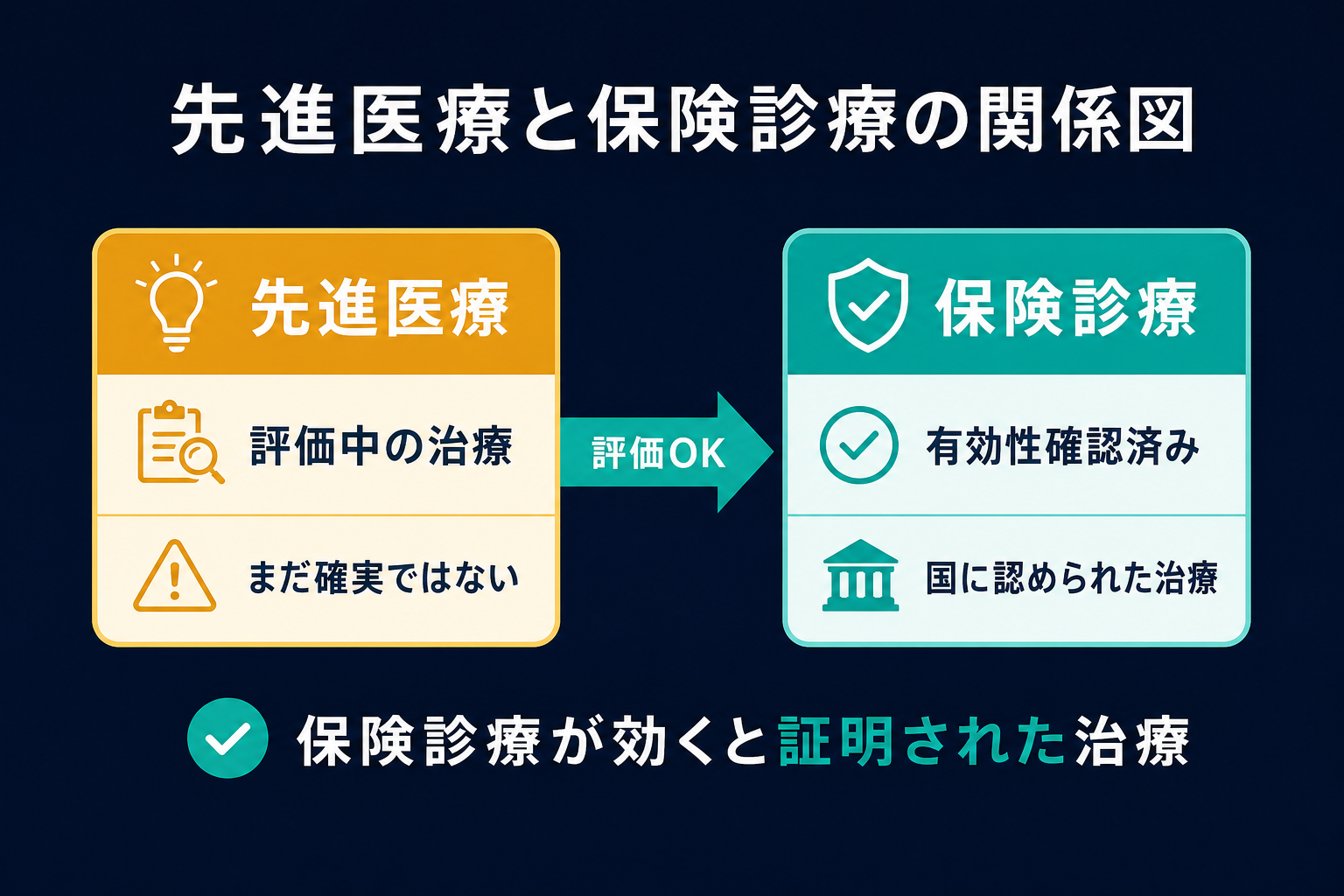 先進医療と保険診療の関係