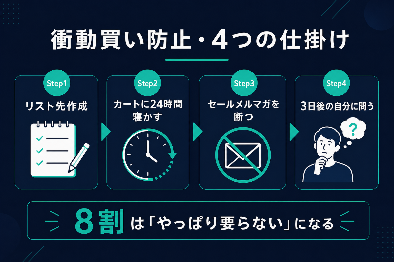 衝動買い防止4つの仕掛け